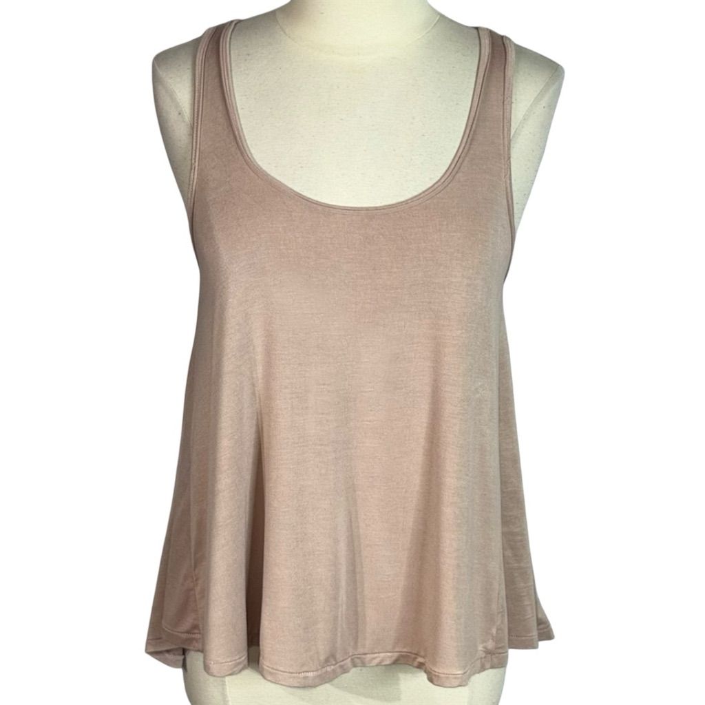 American Eagle Women's Soft & Sexy Nude Blush Loose Fit Swing Tank Top Size M